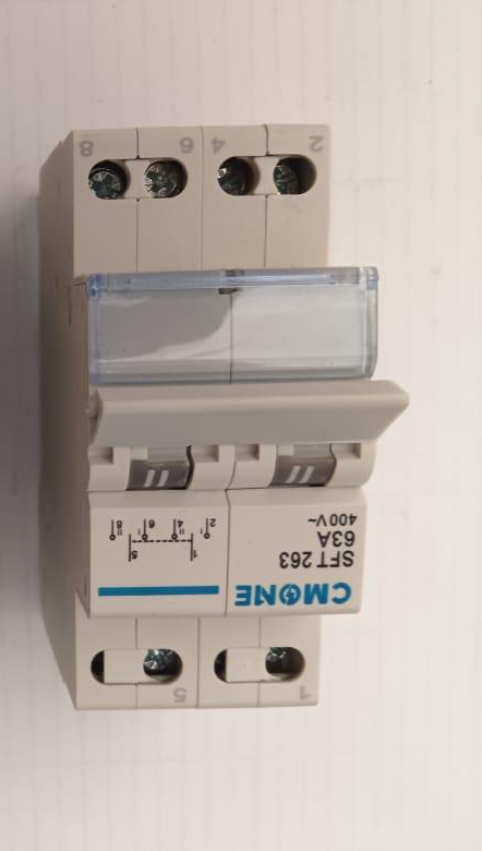 CMONE SFT 263 63A 400V Manual Transfer Switch (Changeover Switch)