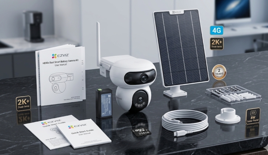 EZVIZ HB90x Dual-Smart Battery Camera Kit