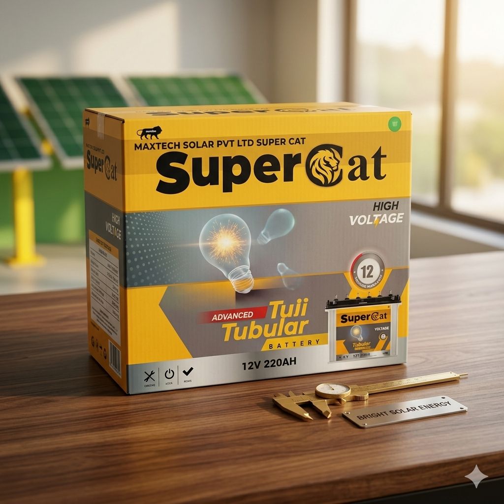 Super Cat 220Ah 12V  Tubular Battery