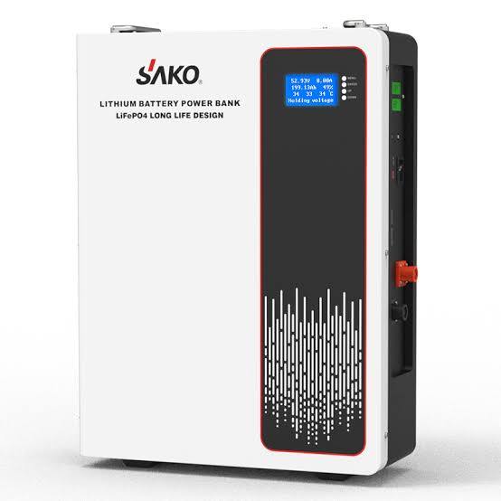 SAKO 15KWh / 51.2V LiFePO₄ Lithium Battery