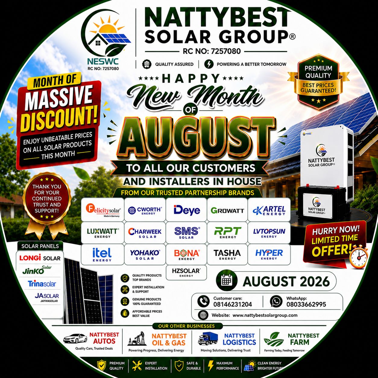 NATTYBEST ELECTRICAL SOLAR WIZARDS LTD